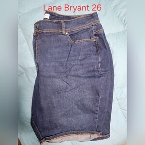 Lane Bryant Dark Blue Jean Shorts